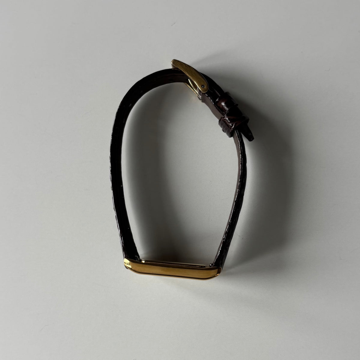 Yves Saint Laurent 1990s Tank Gold Plated Watch