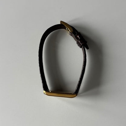 Yves Saint Laurent 1990s Tank Gold Plated Watch