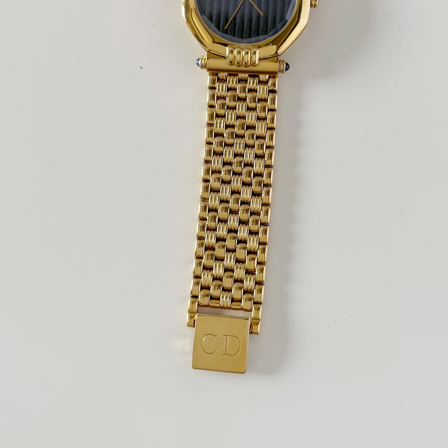 Dior 1990s Octagon Gold Plated Watch (Large)