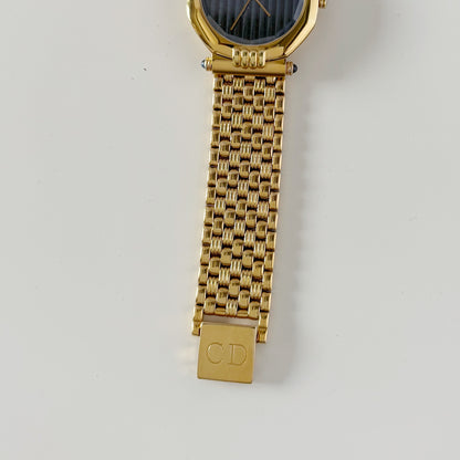Dior 1990s Octagon Gold Plated Watch (Large)