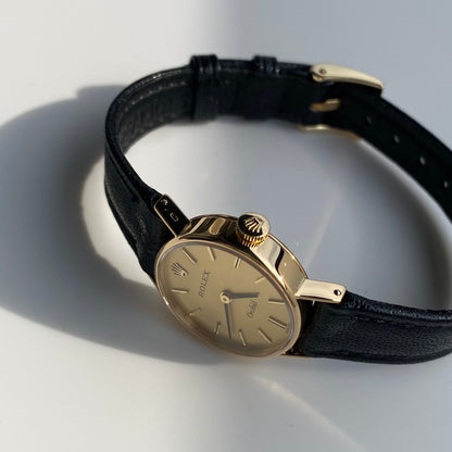 Rolex 1975 Orchid 18K Case Manual Wind Watch