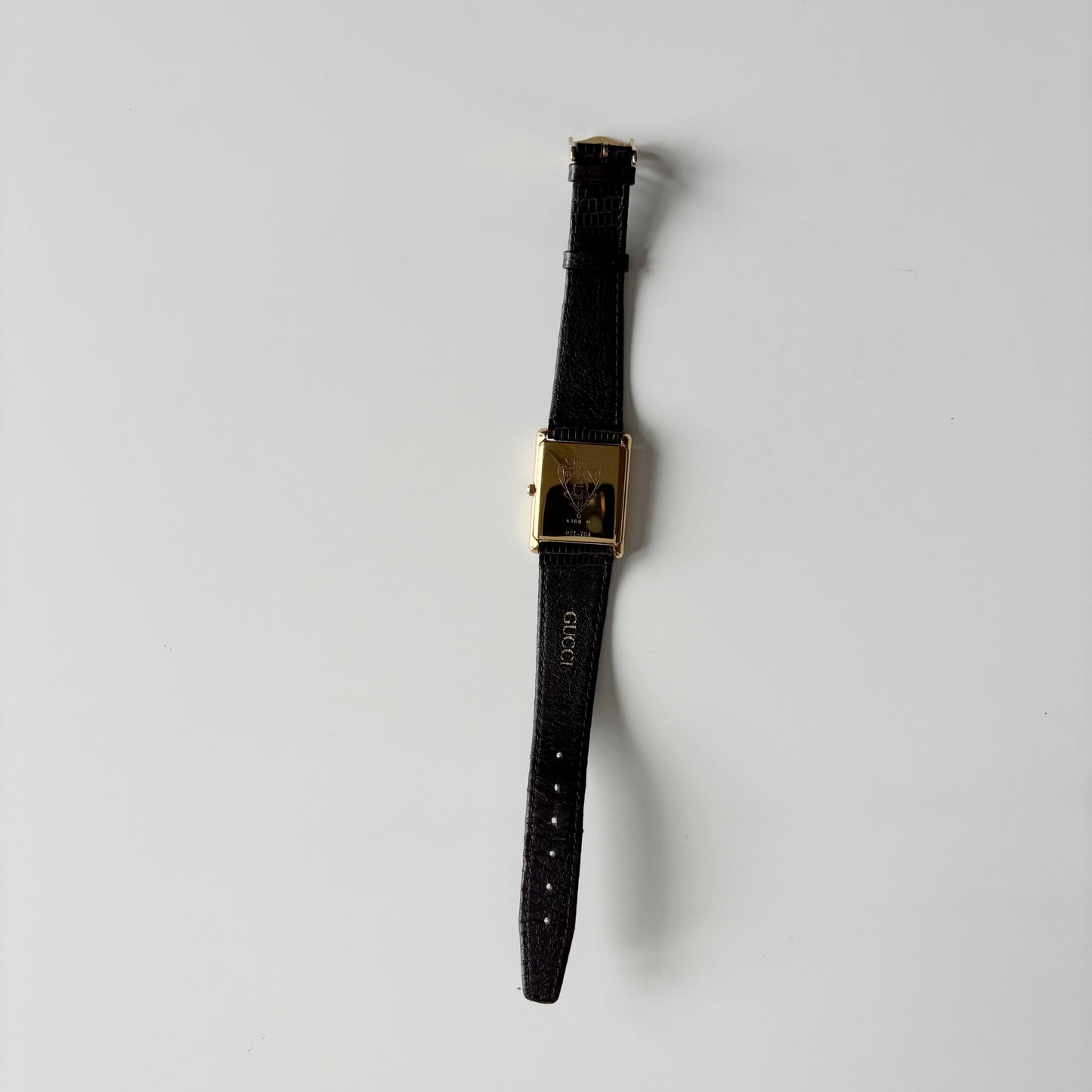 Gucci 1980s Tank Gold Plated Watch (Large)
