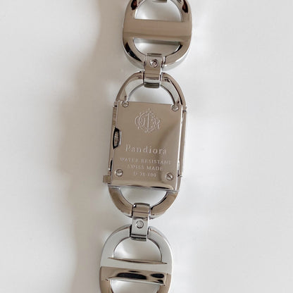 Dior Early 2000s Pandiora Mirror Dial Stainless steel Watch