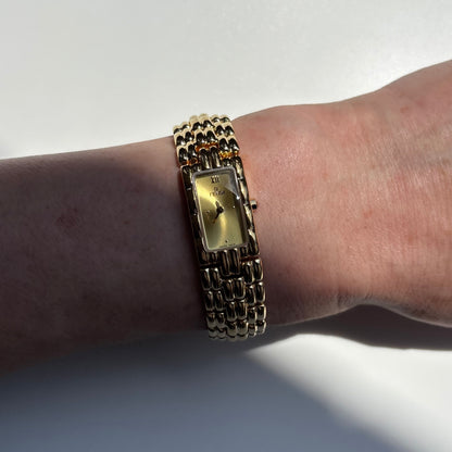Fendi 1990s Gold Plated Watch