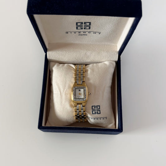 Givenchy 1990s Two Tone Gold Plated Watch