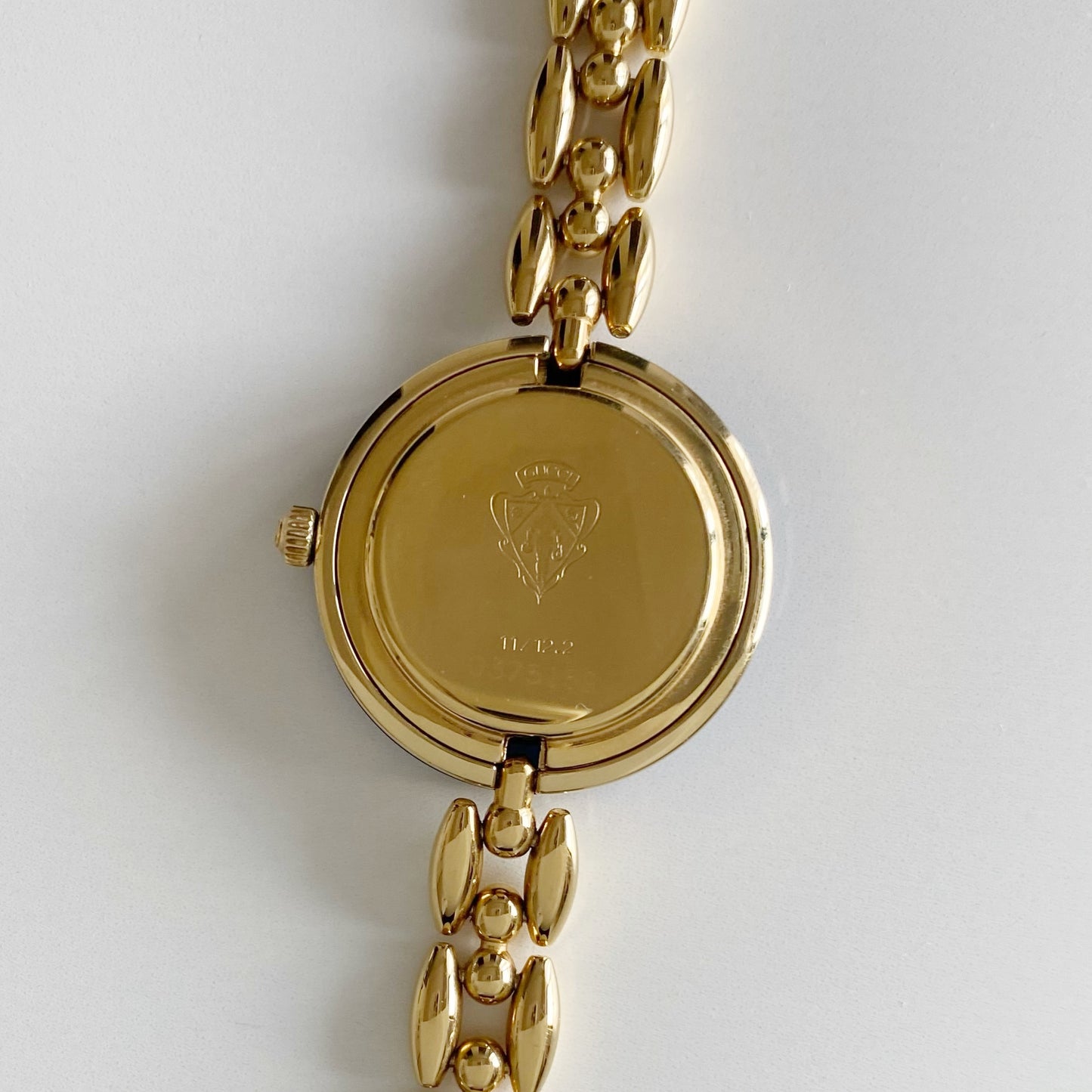 Gucci 1990s Interchangeable Bezel Gold Plated Watch with 6 bezels, case (178mm)