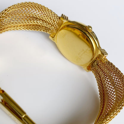 Dior 1990s Oval Dial Gold Plated Watch