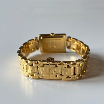 Fendi 1990s Tank Gold Plated Watch Limited Edition (only 2,500 pieces made)