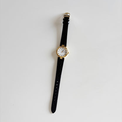 Dior 1990s Round Dial Gold Plated Watch