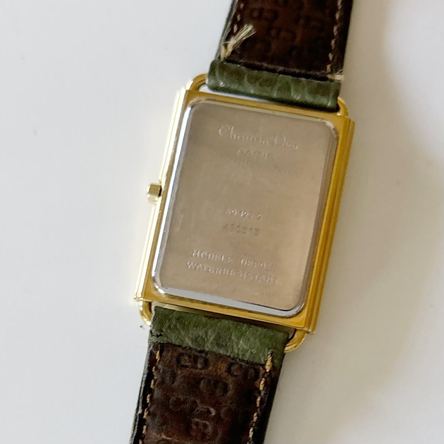 クリスチャンディオール Dior 1990s CD Logo Dial Tank Watch – Lorinaté