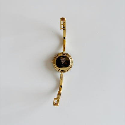 Gucci 1990s Interchangeable Bezel Gold Plated Watch with 12 bezels, case (Small)