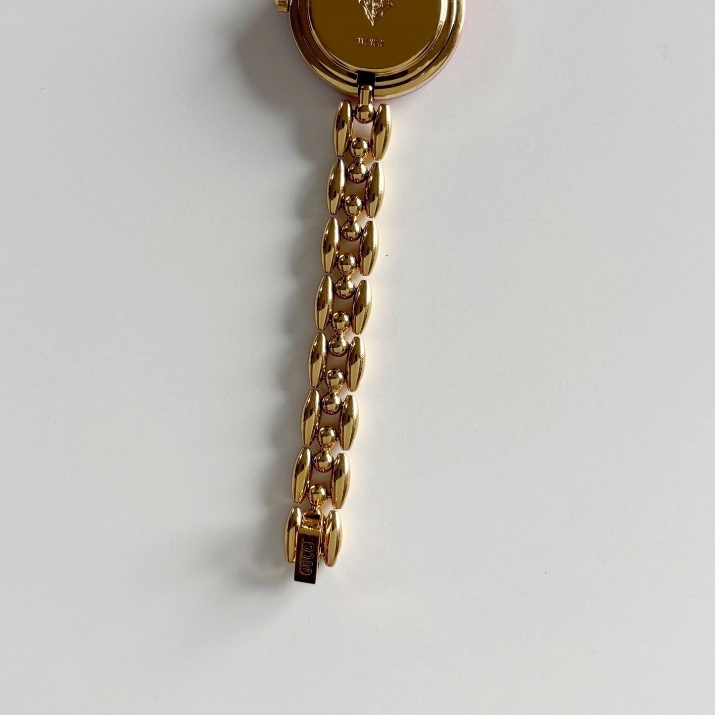 Gucci 1990s Interchangeable Bezel Gold Plated Watch with 6 bezels, case (165mm)