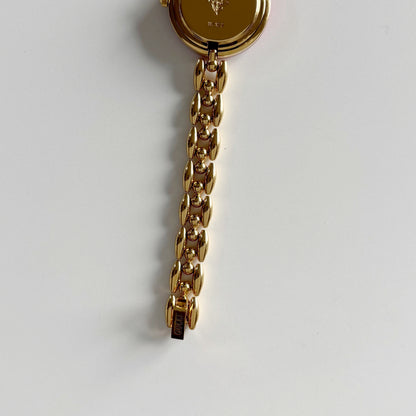 Gucci 1990s Interchangeable Bezel Gold Plated Watch with 6 bezels, case (165mm)
