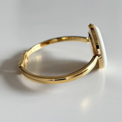 Gucci 1990s Interchangeable Bezel Gold Plated Watch with 12 bezels, case (Small)