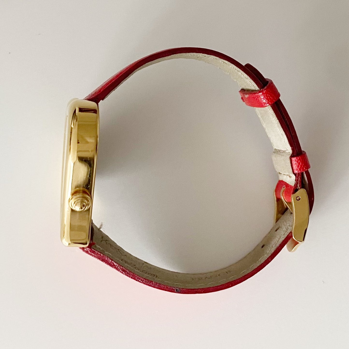 Yves Saint Laurent 1990s Heart shaped Dial Gold Plated Watch