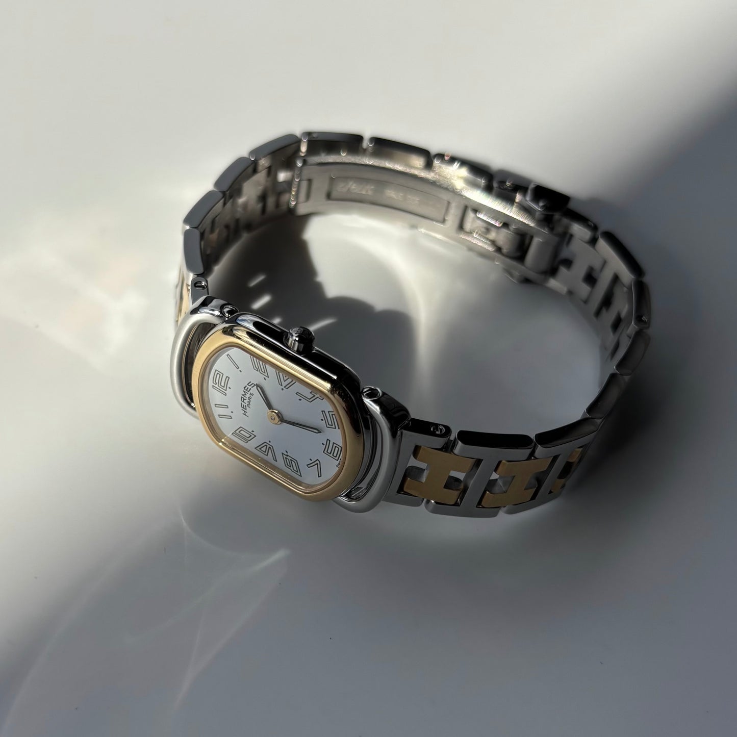 Hermes 1990s Rallye Two Tone Watch