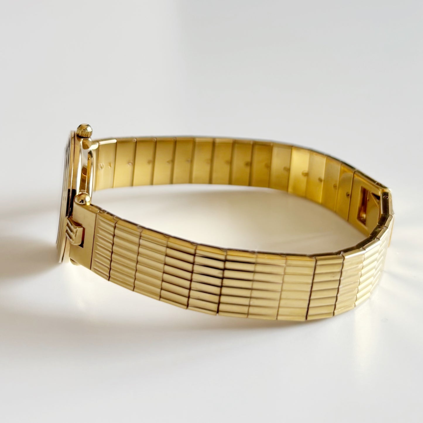 Dior 1990s Round Dial Gold Plated Watch