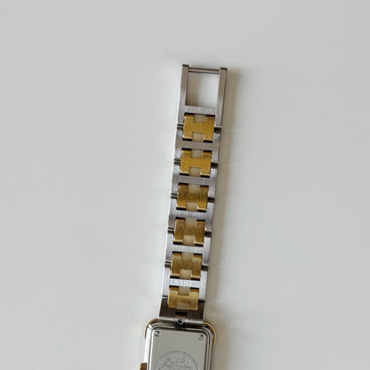 Hermes 1990s Croisier Two Tone Watch