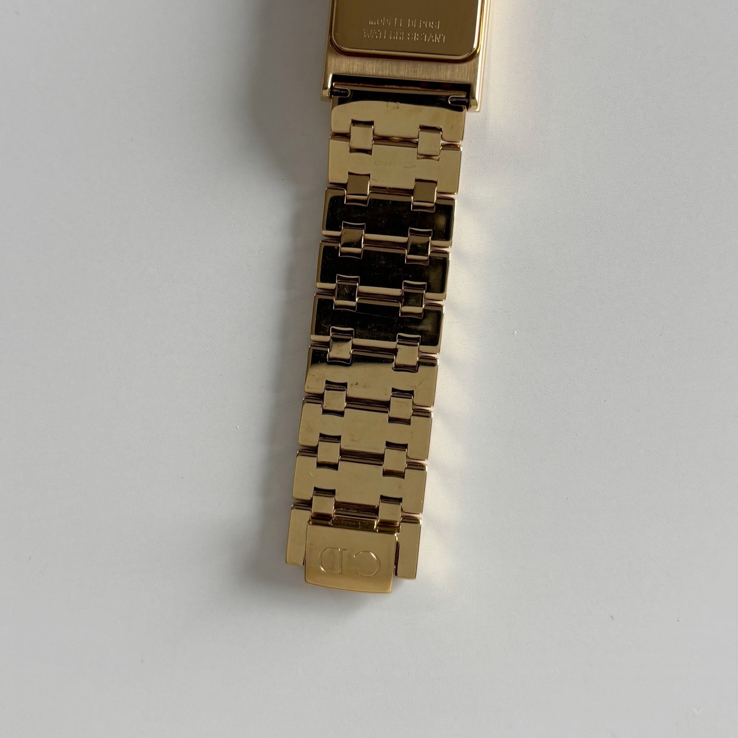 Dior 1990s Tank Gold Plated Watch (Large)