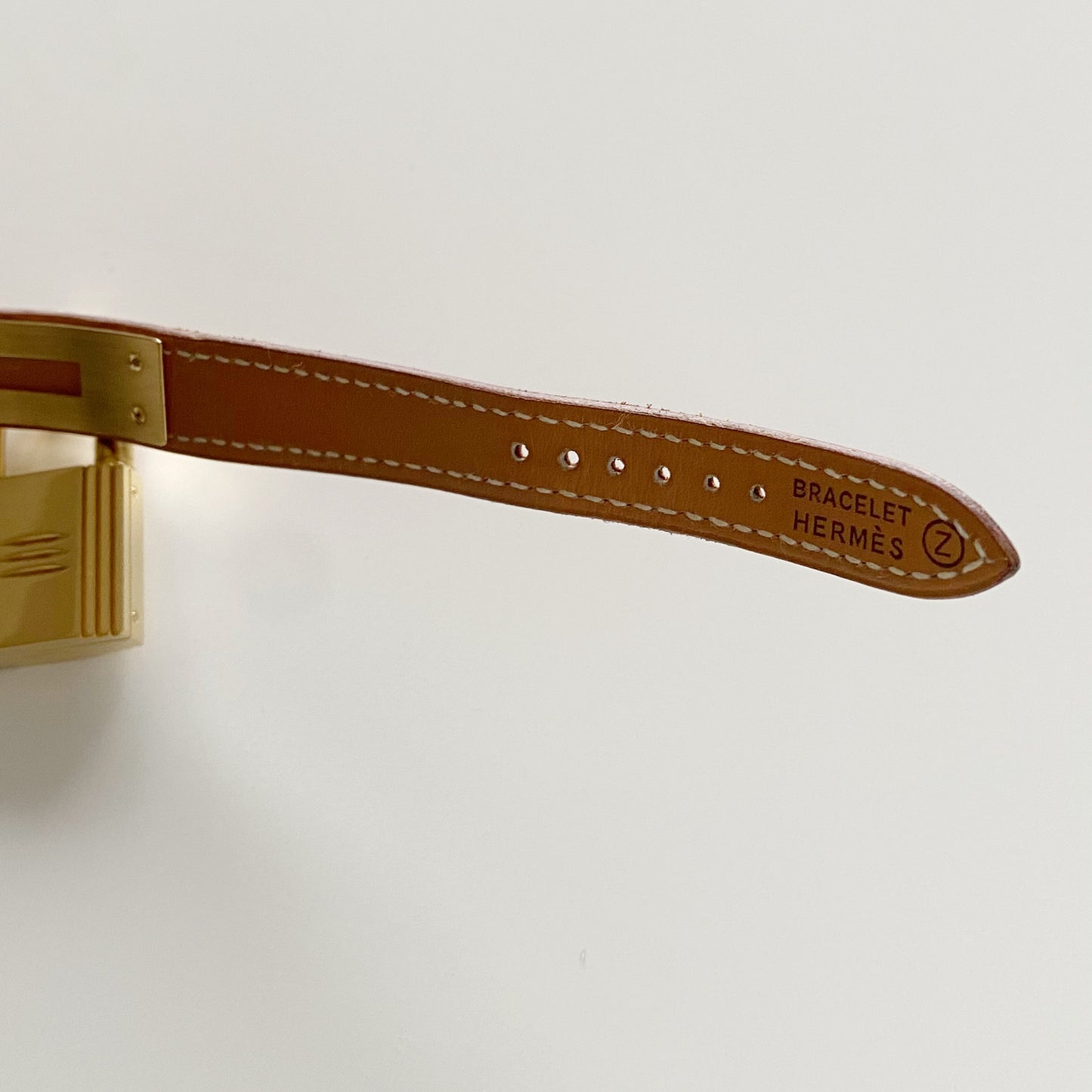 Hermes 1990s Kelly Gold Plated Watch