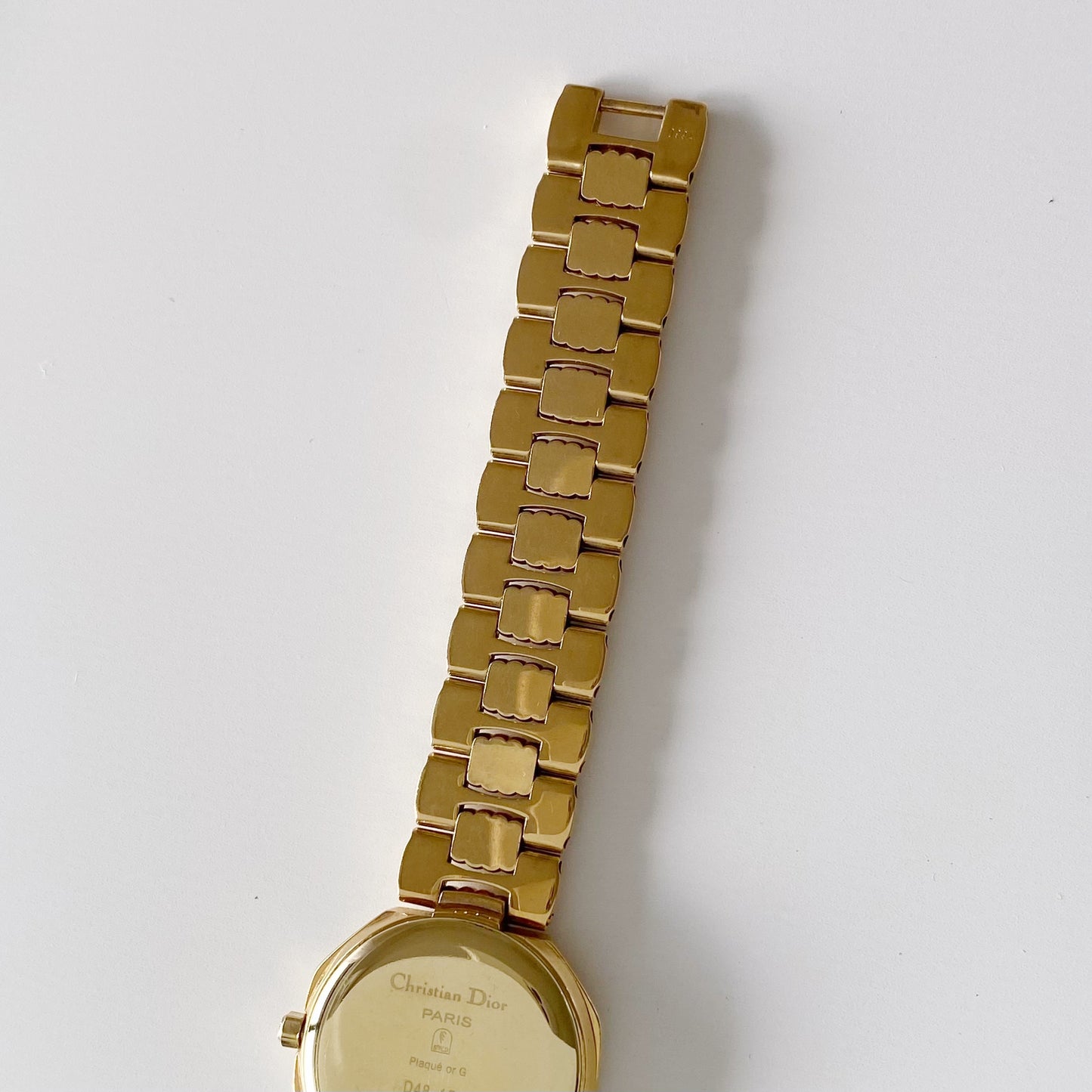 Dior 1990s Octagon Gold Plated Watch