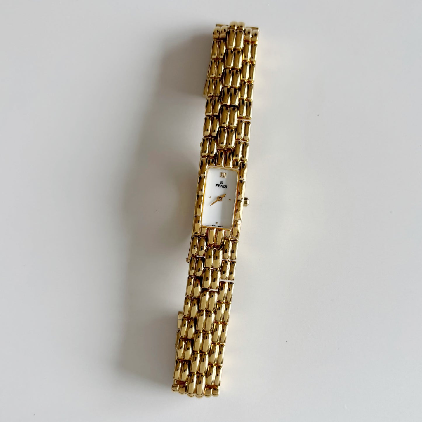 Fendi 1990s Gold Plated Watch
