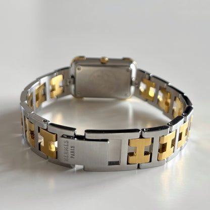 Hermes 1990s Croisier Two Tone Watch