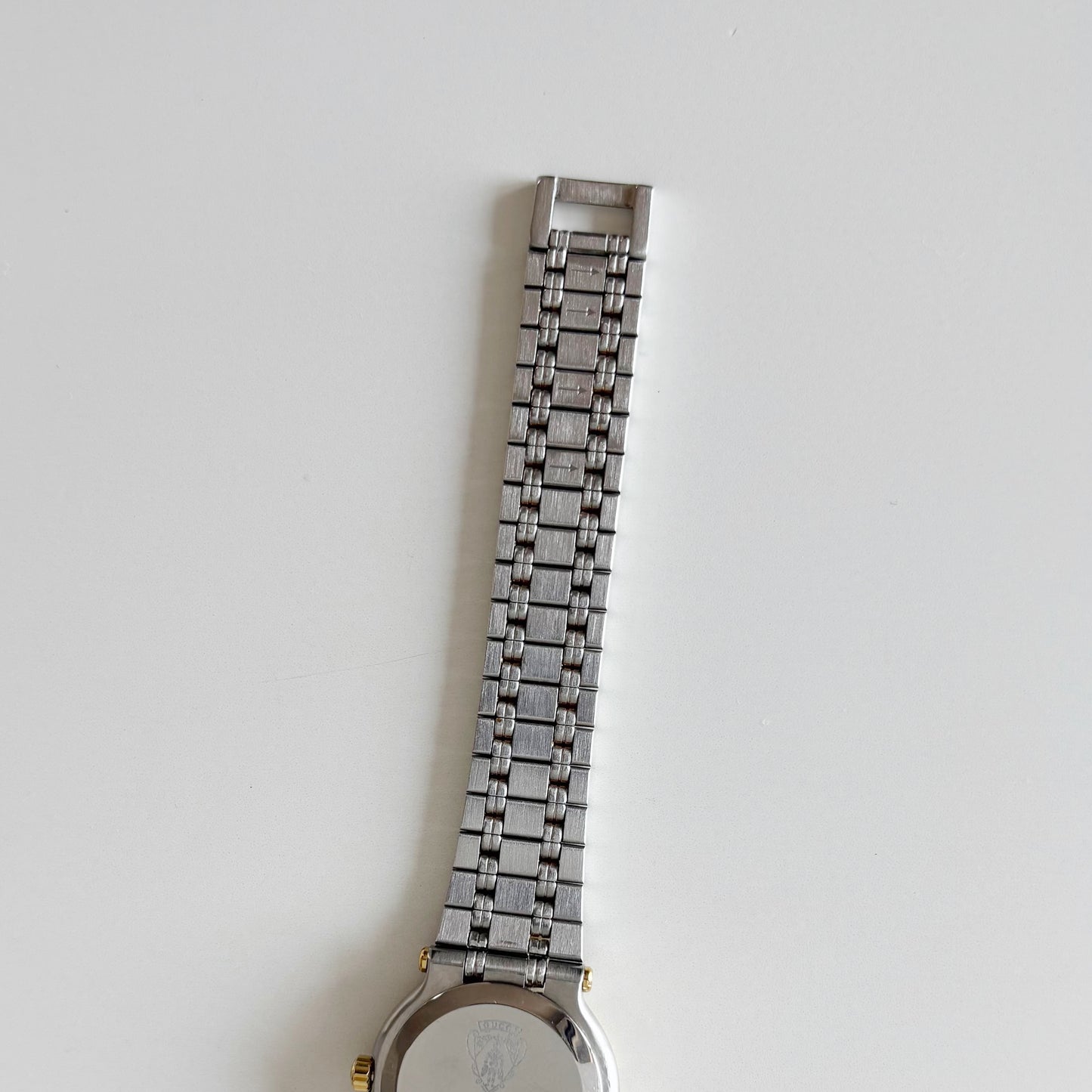 Gucci 1990s Date Round Dial Two Tone Watch