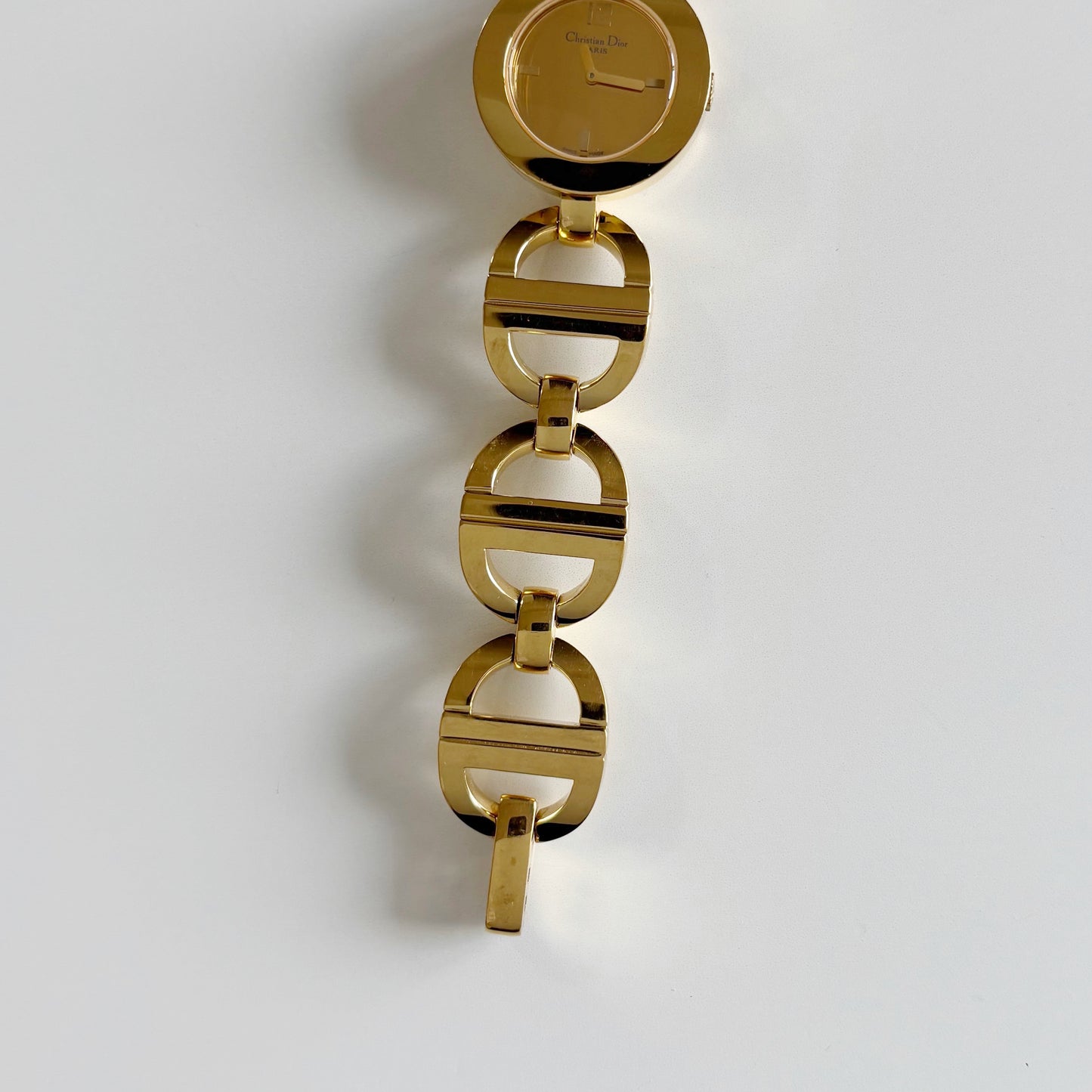 Dior Early 2000s Malice Mirror Dial Gold Plated Watch