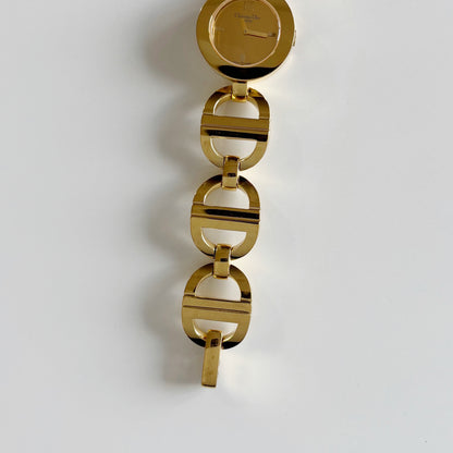 Dior Early 2000s Malice Mirror Dial Gold Plated Watch