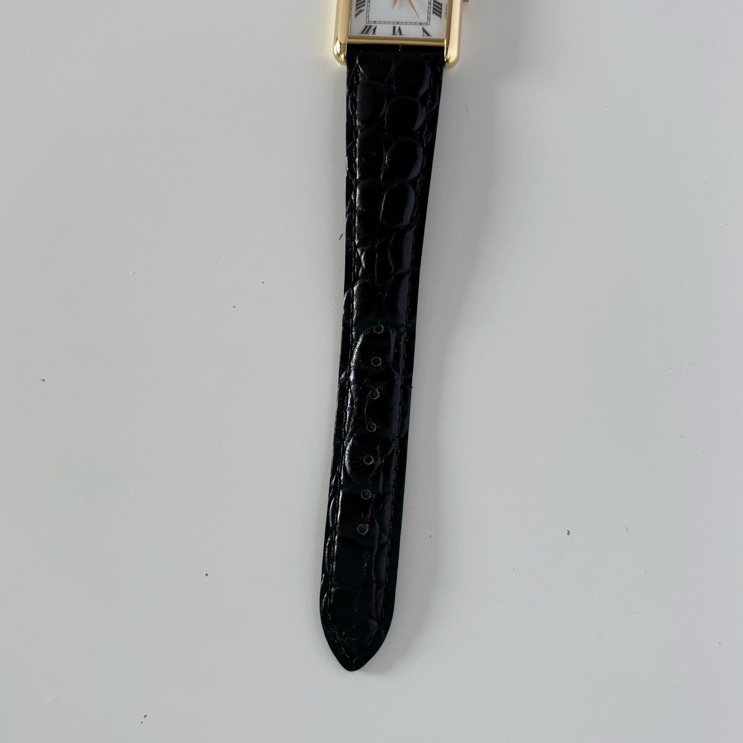 Gucci 1990s 18K Solid Gold Tank Watch