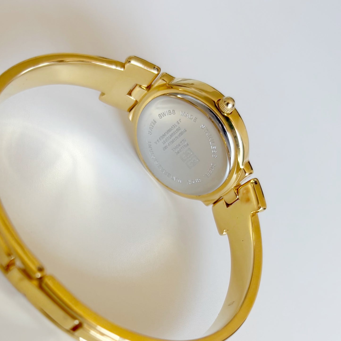 Givenchy 1990s Gold Plated Bangle Watch