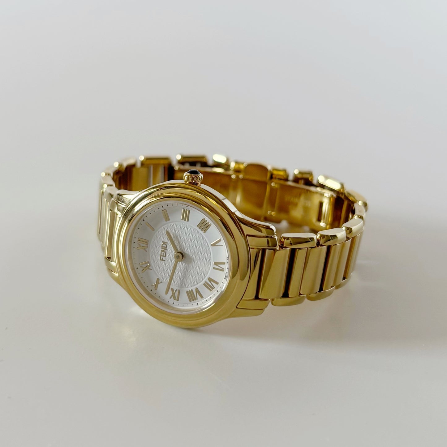 Fendi 1990s Gold Plated Watch
