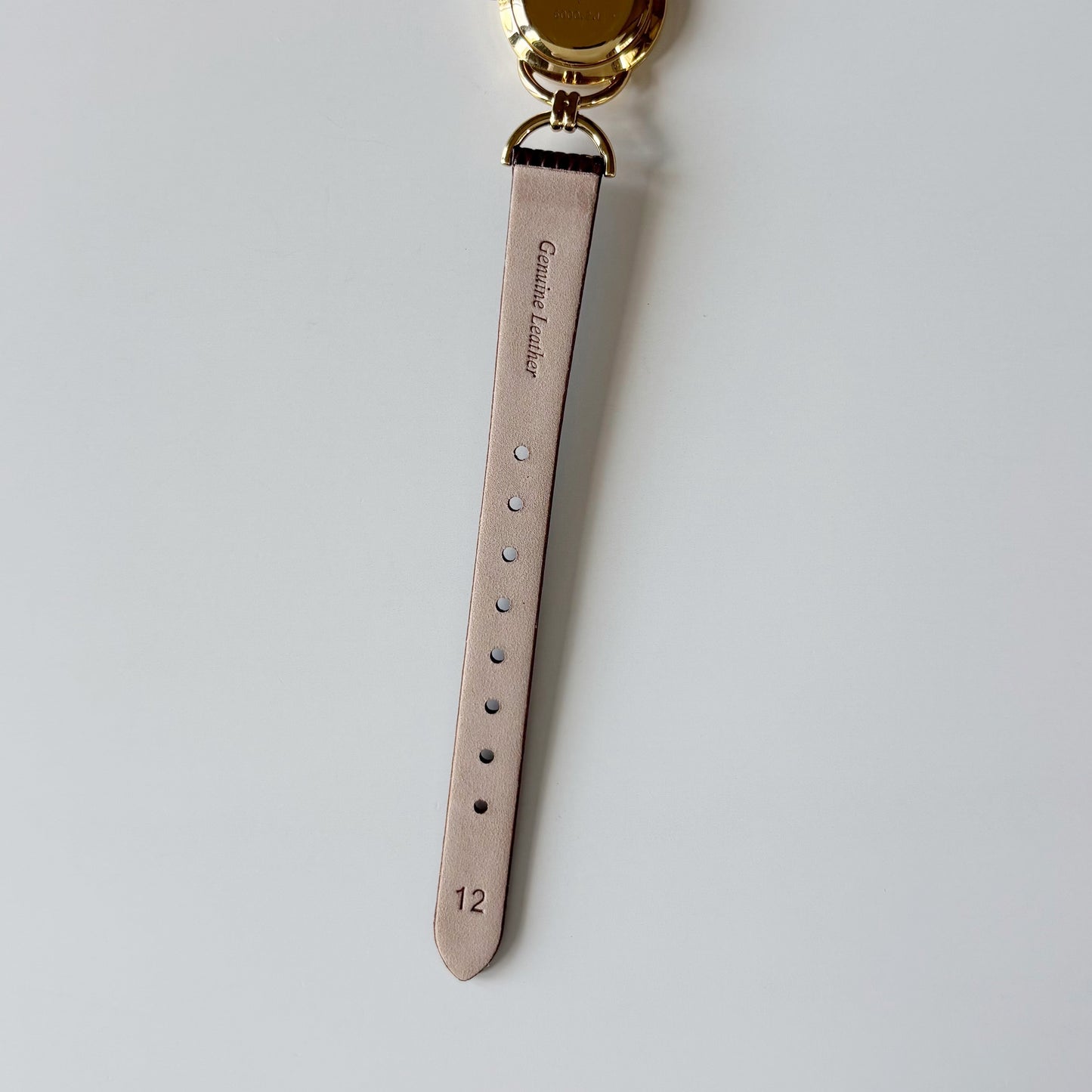 Gucci 1990s Round Dial Horsebit Gold Plated Watch