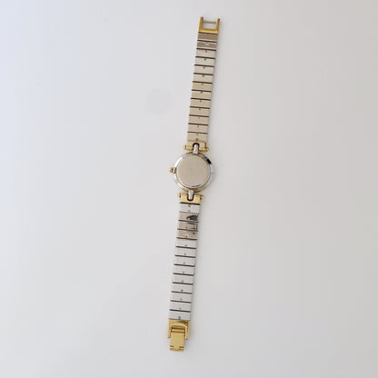 Dior 1990s Navy Dial Gold Plated Two Tone Watch