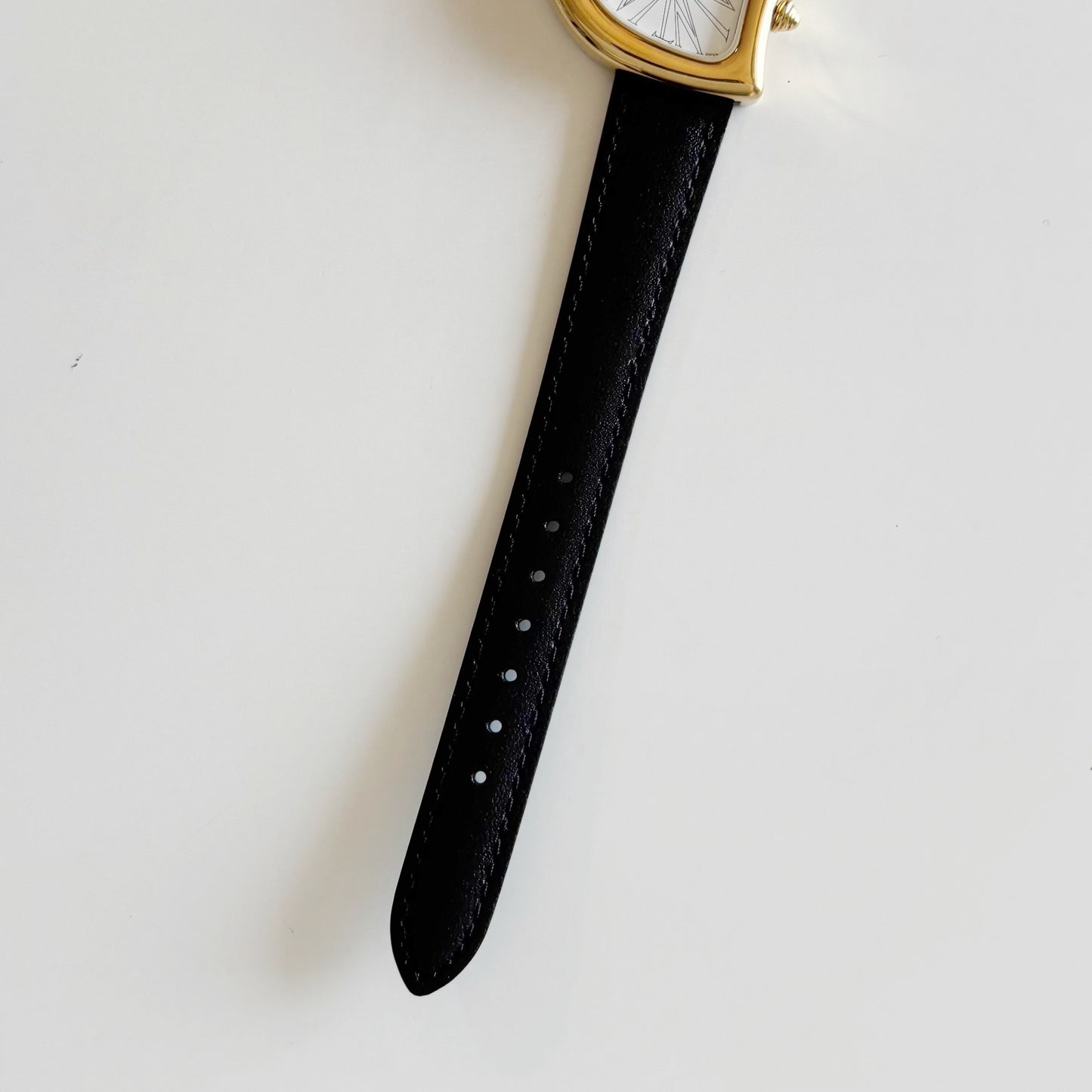 Yves Saint Laurent 1990s Heart Shaped Dial Gold Plated Watch