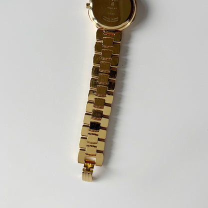 Dior 1990s Octagon Dial Gold Plated Watch