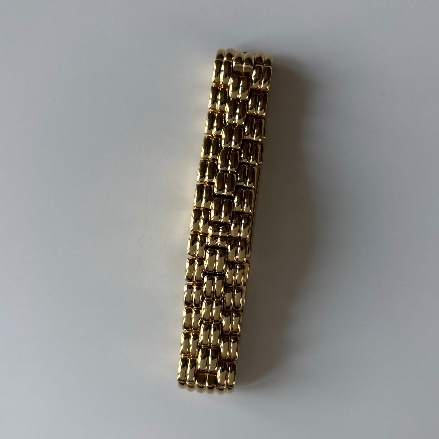 Fendi 1990s Rectangular Dial Gold Plated Watch