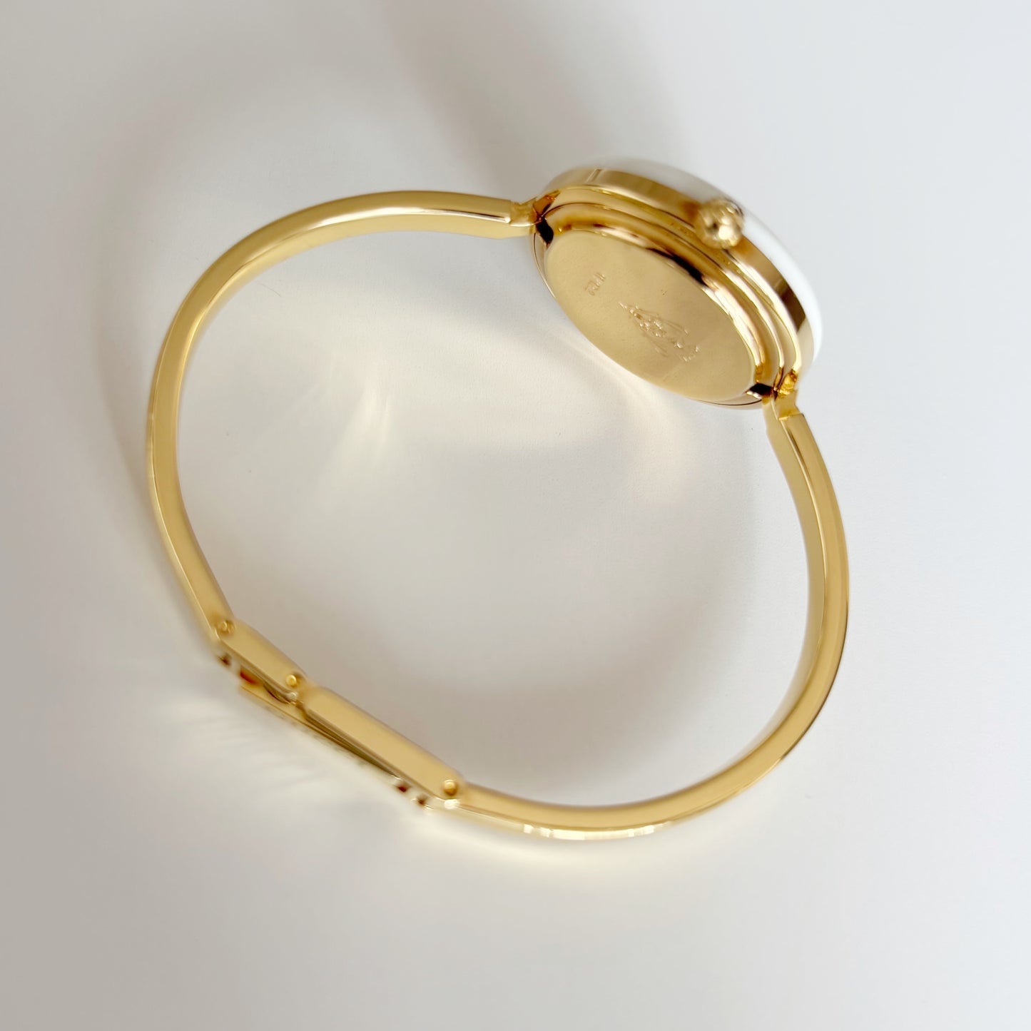 Gucci 1990s Interchangeable Bezel Gold Plated Watch with 12 bezels, case (Small)