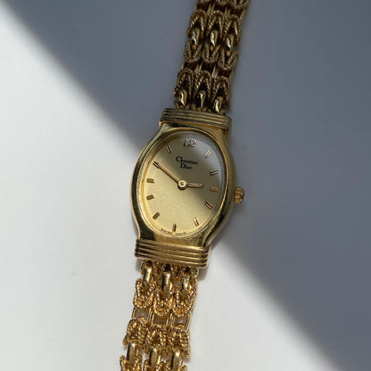 Dior 1990s Gold Plated Watch