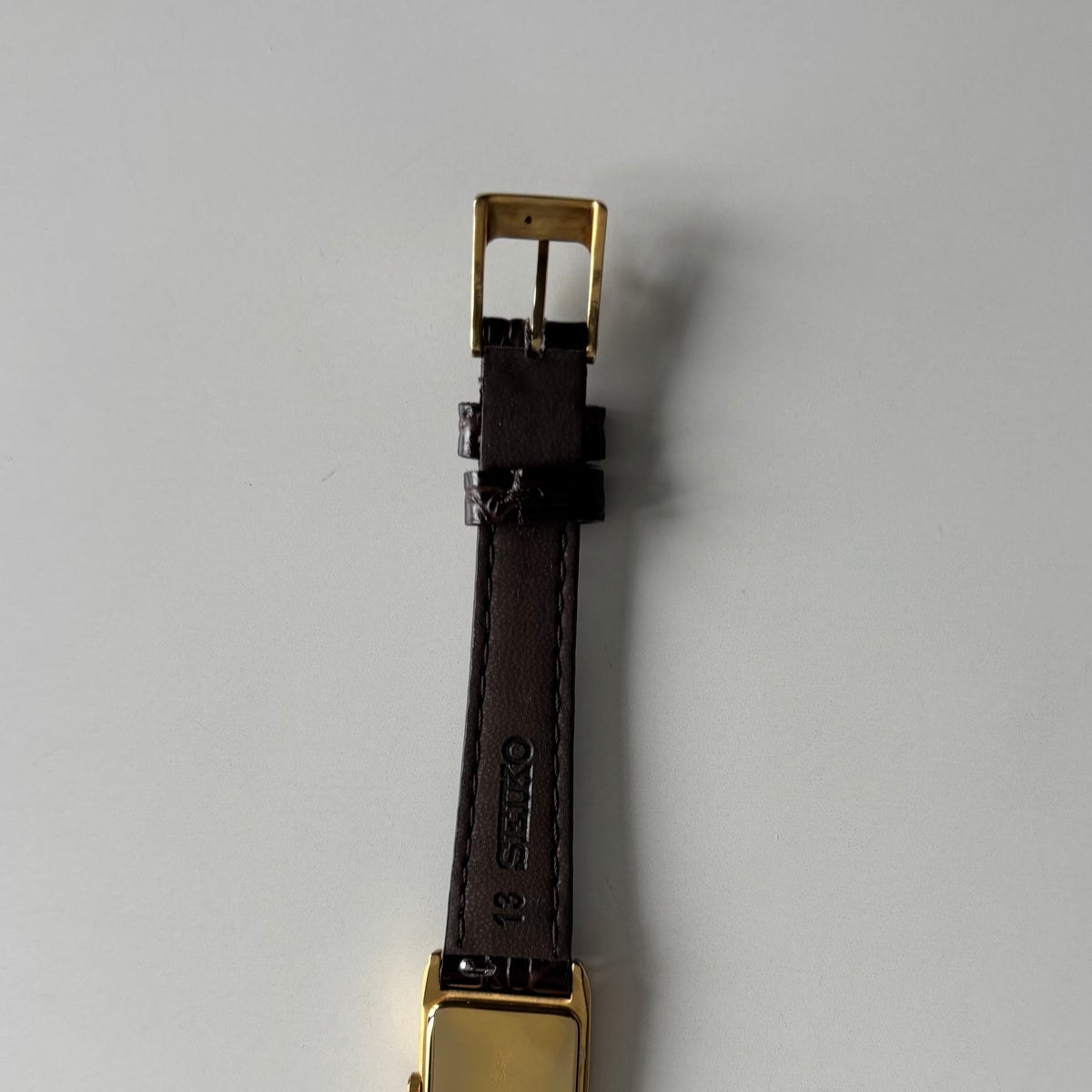 Yves Saint Laurent 1990s Tank Gold Plated Watch