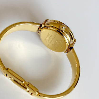 Gucci 1990s Gold Plated Bangle Watch (Small)