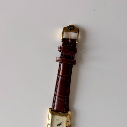 Gucci 1990s Tank Gold Plated Watch