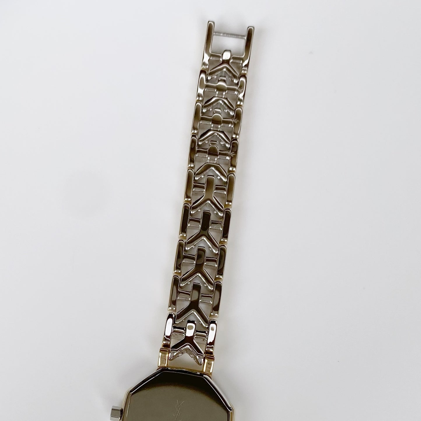 Yves Saint Laurent 1990s Two tone Octagon Watch