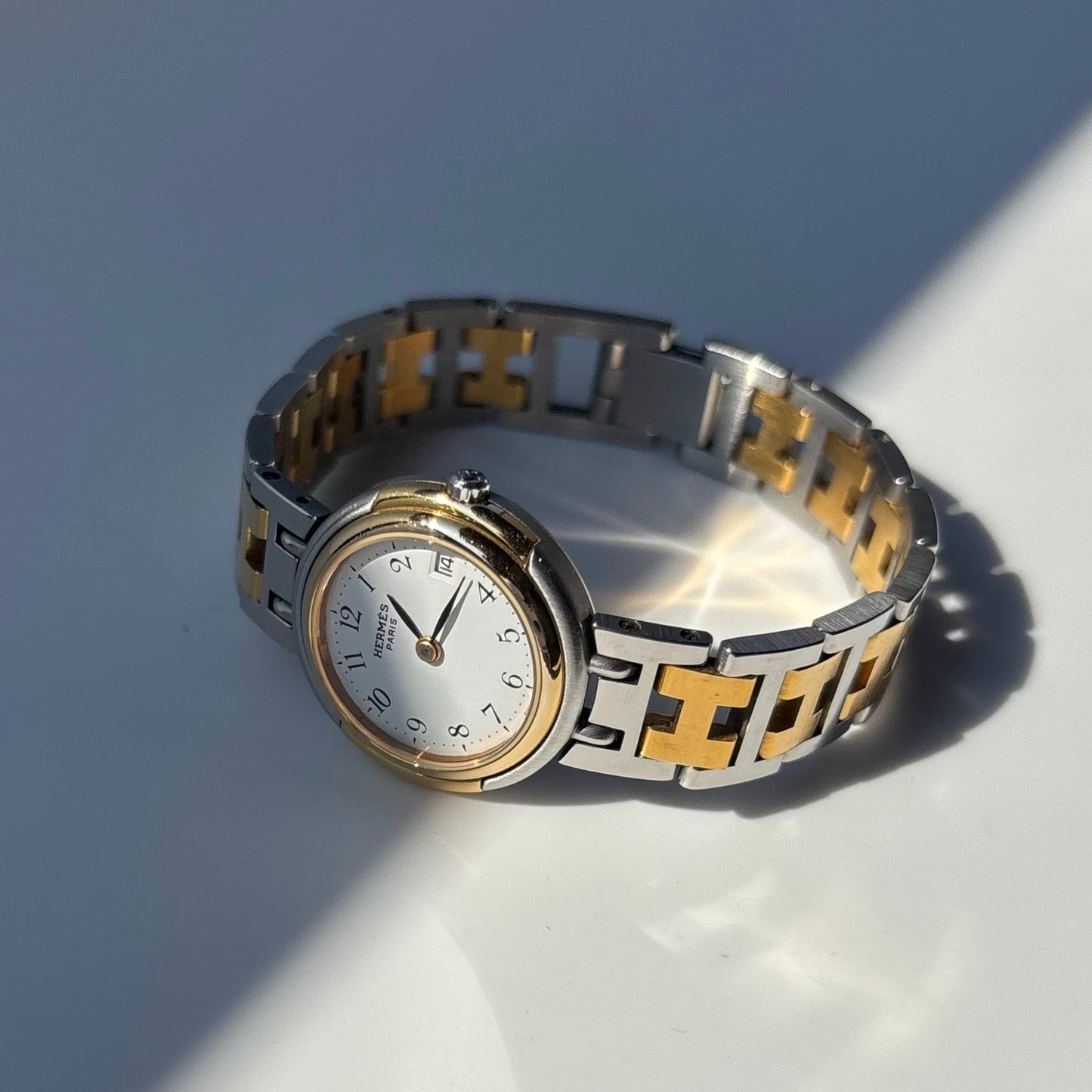Hermes 1990s Windsor Two Tone Watch