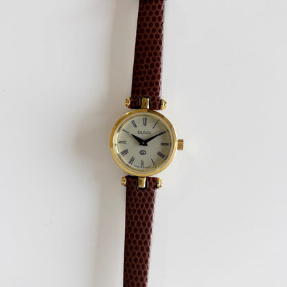 Gucci 1990s Round Dial Sherry Watch