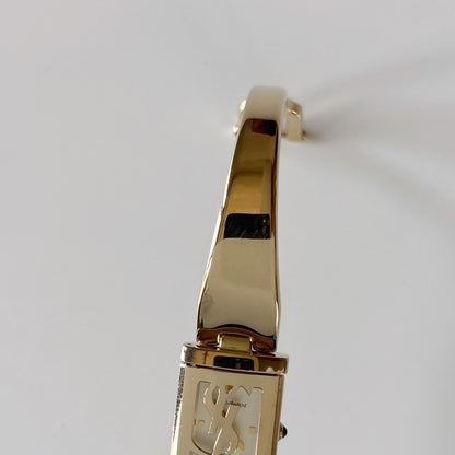 Yves Saint Laurent 1990s Peek a boo Gold Plated Bangle Watch