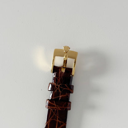 Rolex 1975 Cellini 18K Case Manual Wind Watch