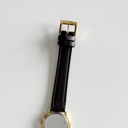 Dior 1990s Seashell Dial Gold Plated Watch