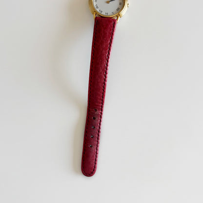 Dior 1990s CD Logo Round Dial Gold Plated Watch